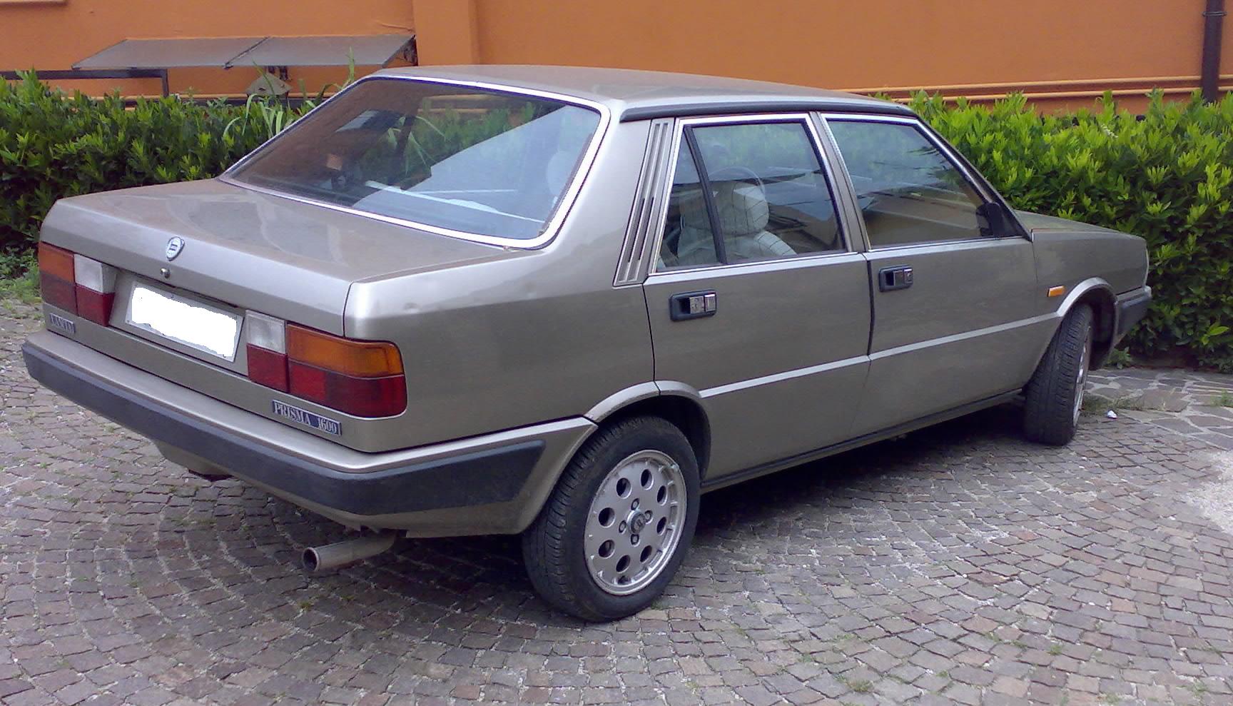 Lancia Prisma technical specifications and fuel economy